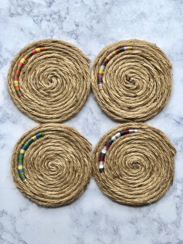 DIY Jute Coasters DIY DOUGHERTY