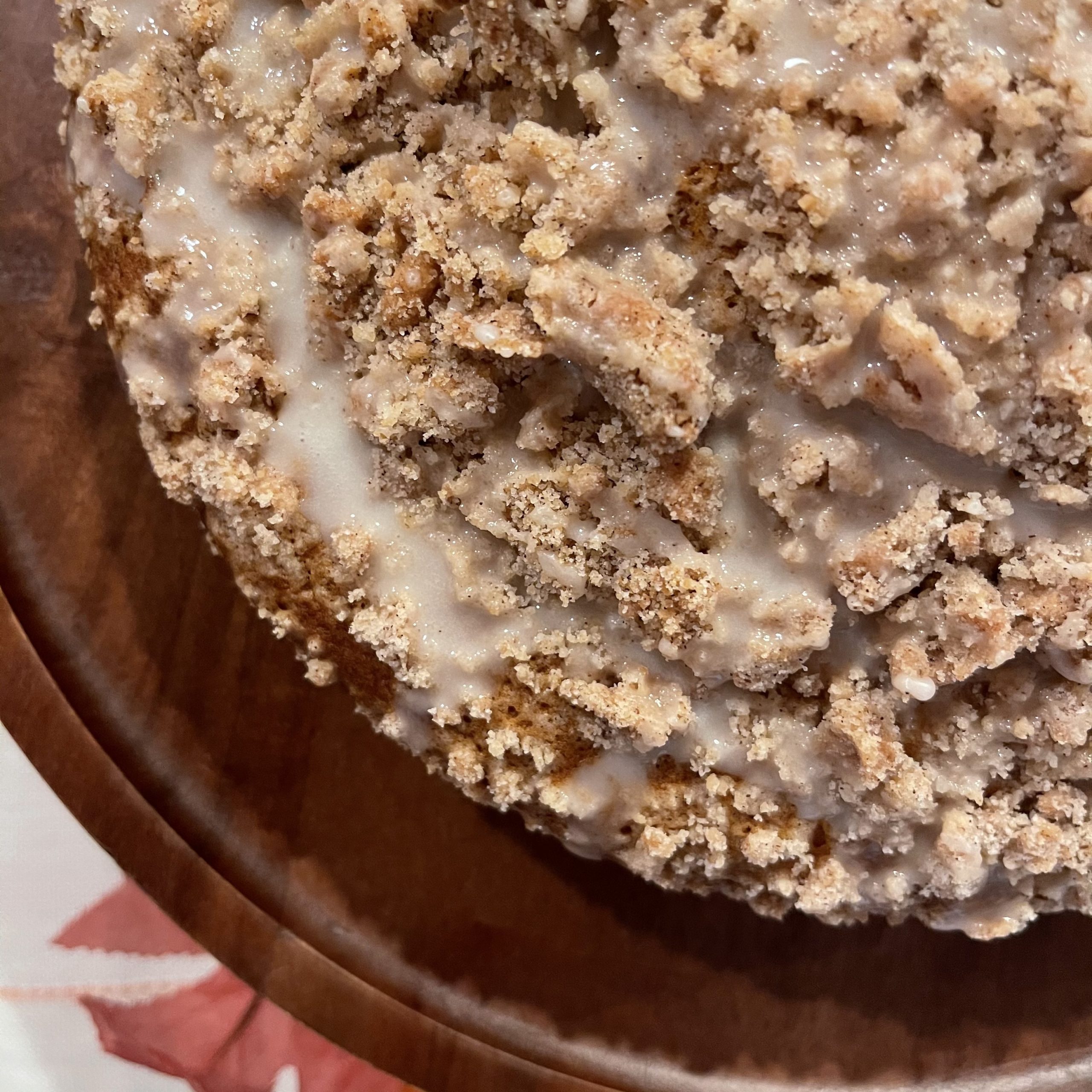 Pumpkin Coffee Cake with Maple Cinnamon Streusel